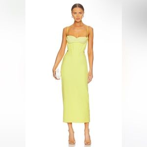 Revolve MARTINI MIDI DRESS IN LIMONCELLO BARDOT (Yellow Dress)